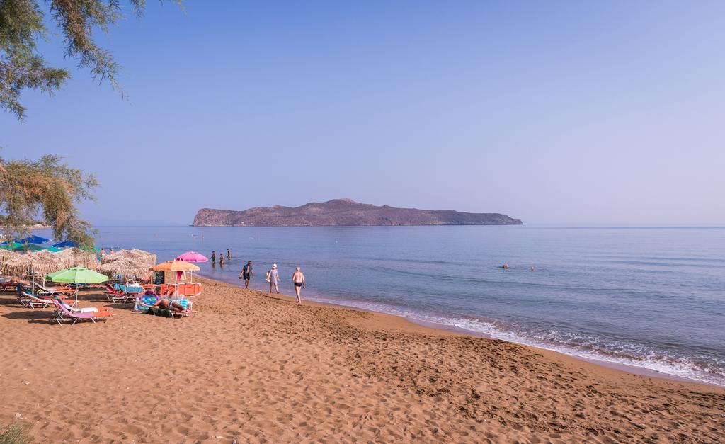 Hermes Beach Front Lägenhet Stalós Exteriör bild